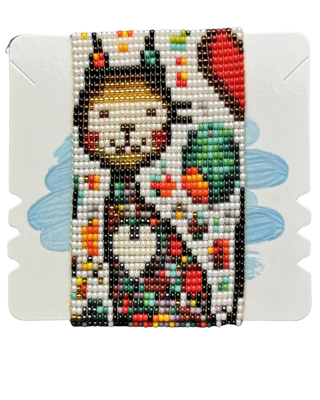 Handmade Cat Bracelet | Handwoven Czech Seed Bead Bracelet