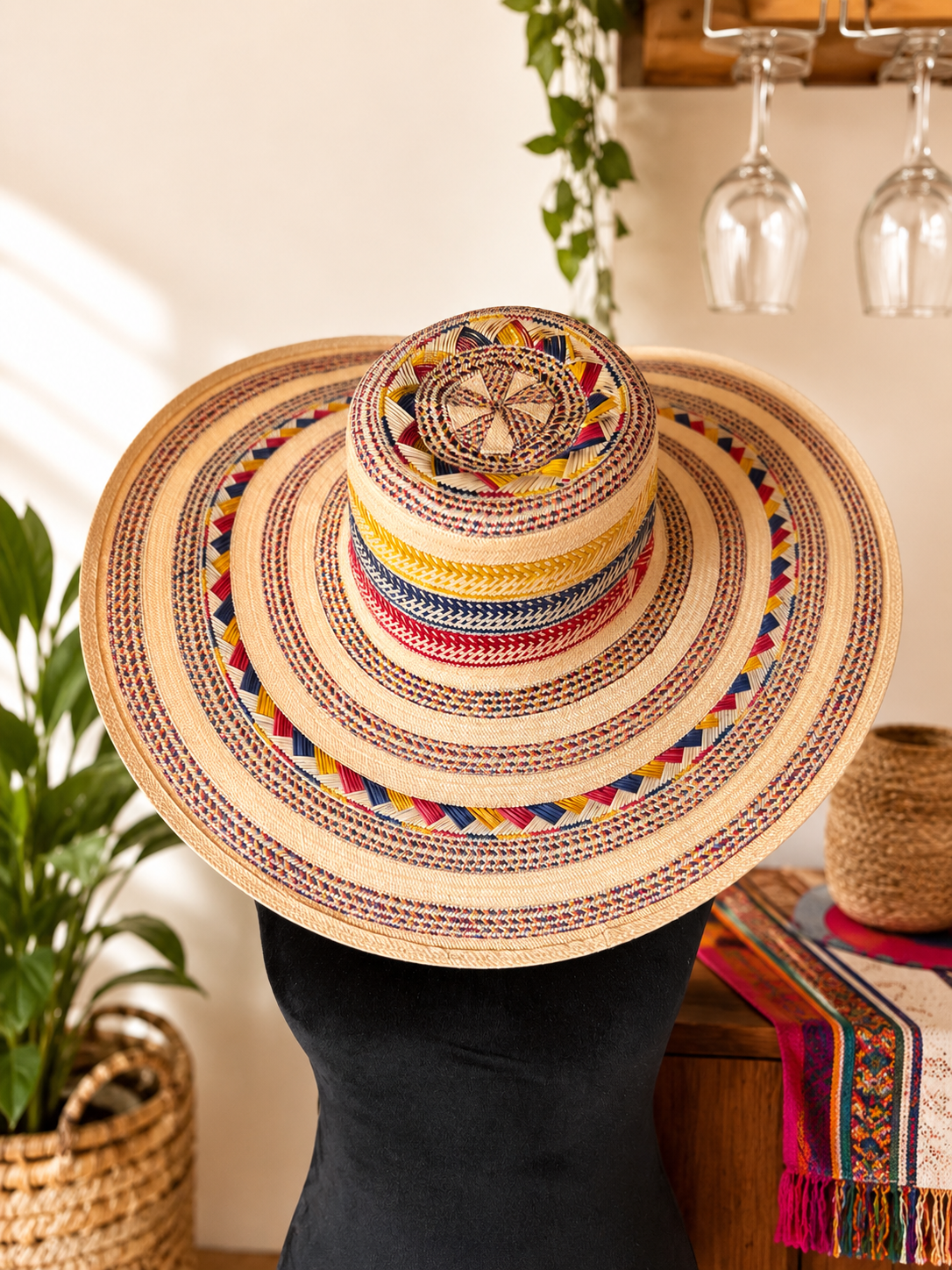 Handcrafted Colombian Sombrero Vueltiao | Authentic Zenú Artisan Hat