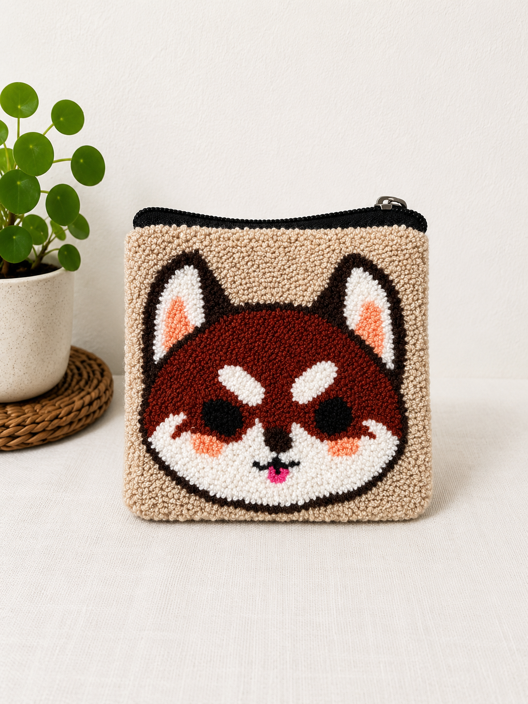 Handmade Zoo Animal Figures Coin Purse Collection – Elephant, Panda, Penguin, Fox & Hippo Mini Zipper Wallets