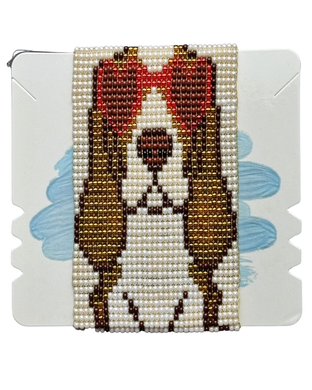 Handmade Beaded Dog Bracelet | Artisan Woven Czech Seed Bead Bracelet