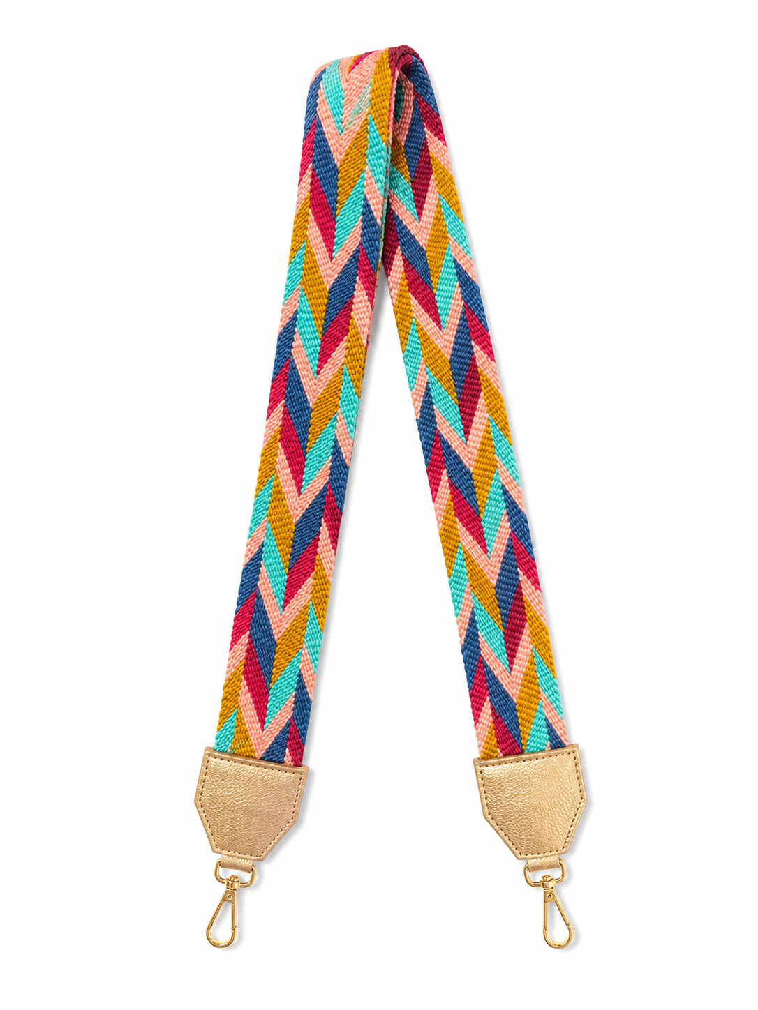 Handmade Wayuu Bag Strap – Crimson Heritage