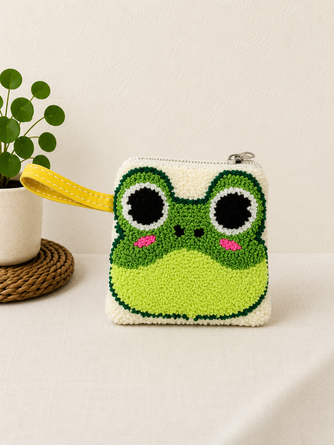 Handmade Zoo Animal Figures SMALL Coin Purse Collection – Elephant, Panda, Penguin, Fox & Hippo Mini Zipper Wallets (Copy)