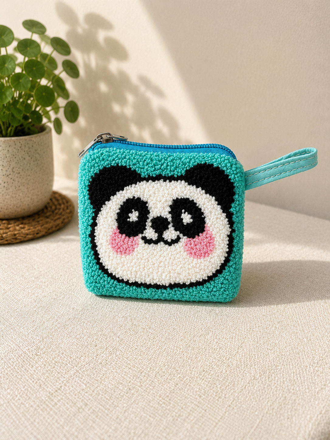 Handmade Zoo Animal Figures SMALL Coin Purse Collection – Elephant, Panda, Penguin, Fox & Hippo Mini Zipper Wallets (Copy)
