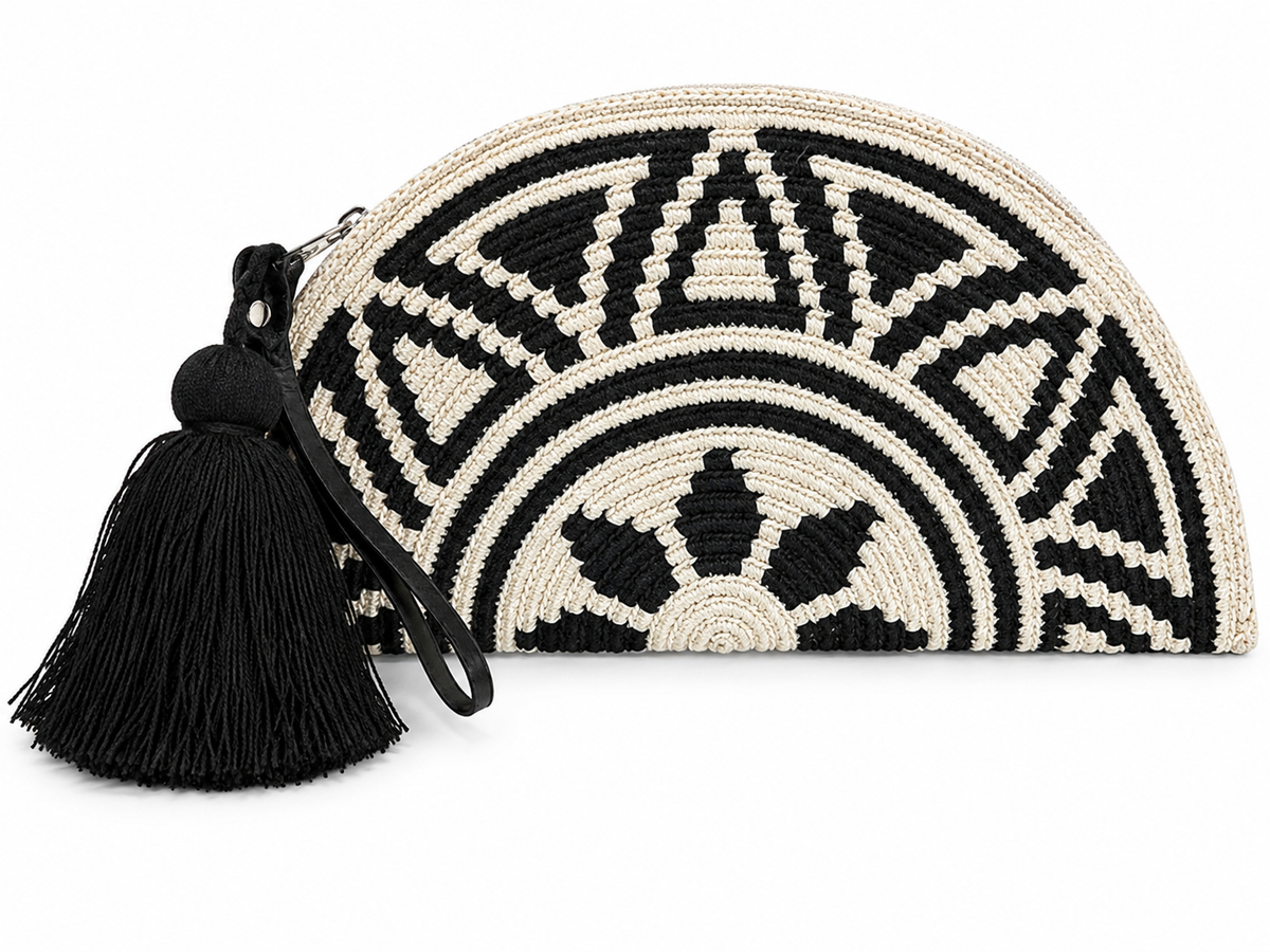 Wayuu Heritage Half-Moon Clutch