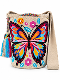 Butterfly Garden Artisan Bucket Bag