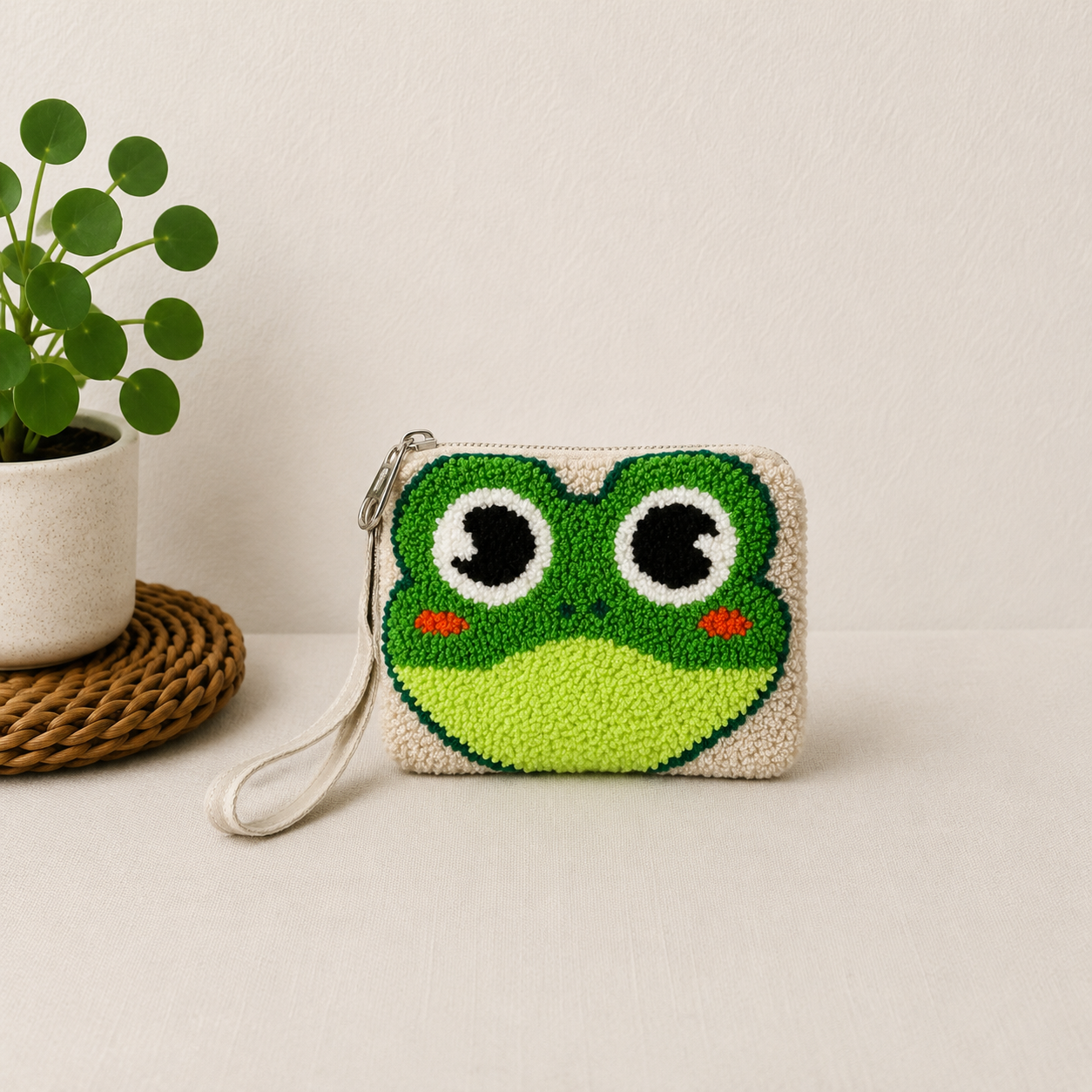 Handmade Zoo Animal Figures SMALL Coin Purse Collection – Elephant, Panda, Penguin, Fox & Hippo Mini Zipper Wallets (Copy)