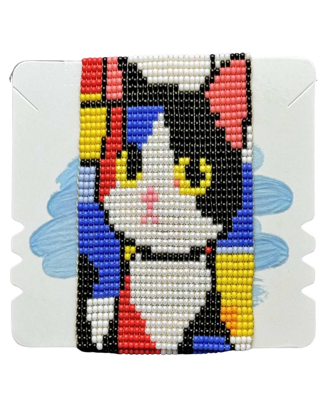 Handmade Cat Bracelet | Handwoven Czech Seed Bead Bracelet