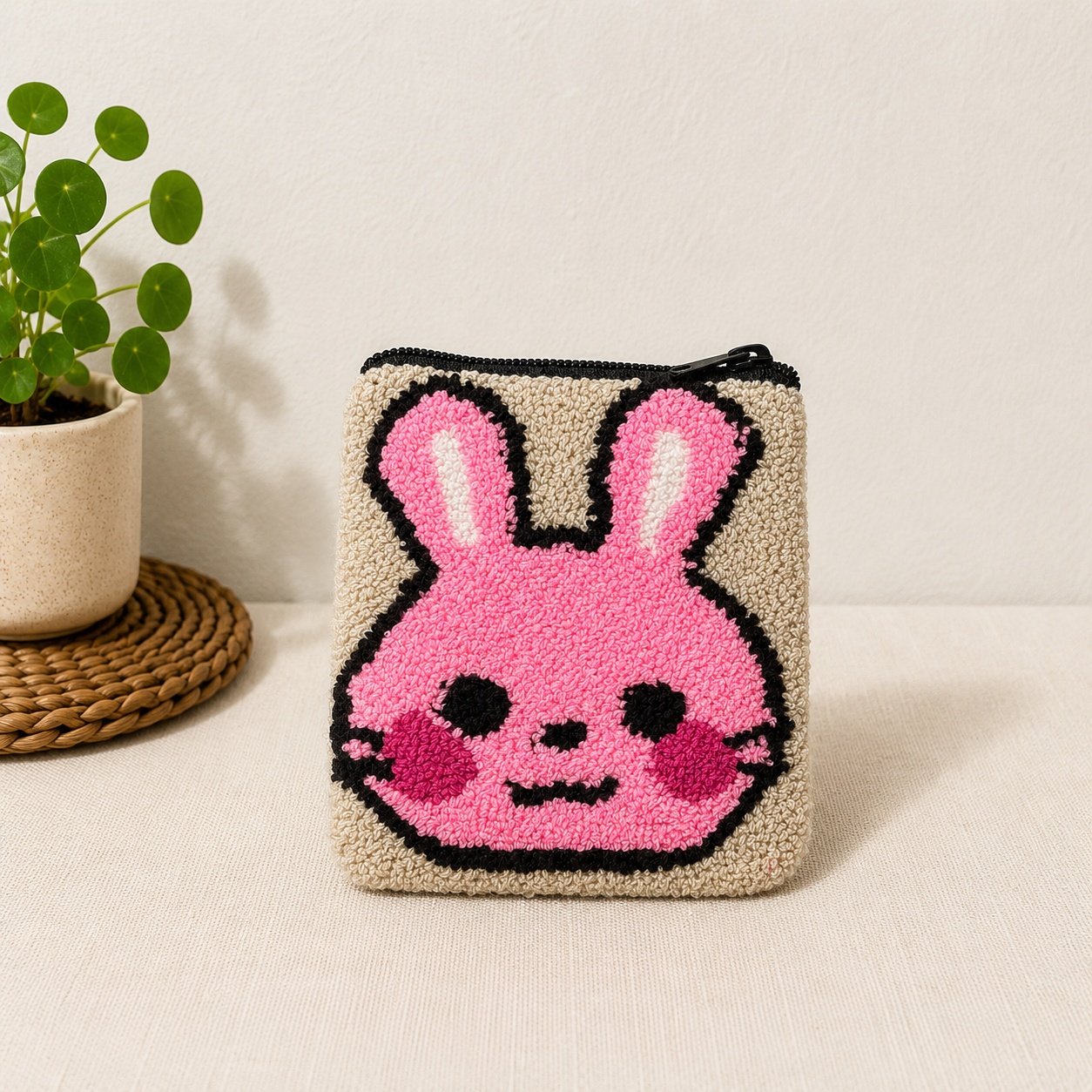 Handmade Zoo Animal Figures Coin Purse Collection – Elephant, Panda, Penguin, Fox & Hippo Mini Zipper Wallets