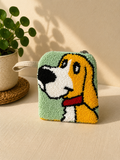 Handmade Punch Needle Pet SMALL Coin Purse – Cute Dog & Cat Zipper Pouch, Tufted Animal Mini Wallet (Copy)