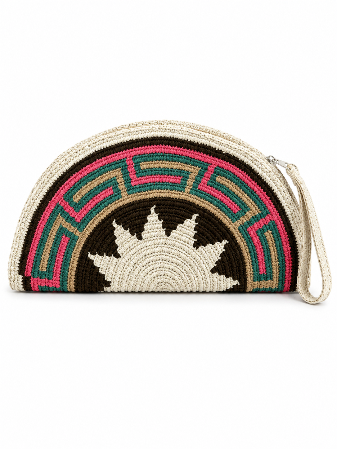 Wayuu Heritage Half-Moon Clutch