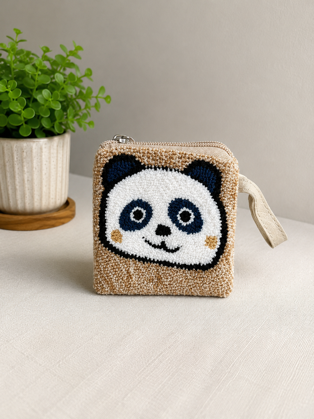 Handmade Zoo Animal Figures SMALL Coin Purse Collection – Elephant, Panda, Penguin, Fox & Hippo Mini Zipper Wallets (Copy)