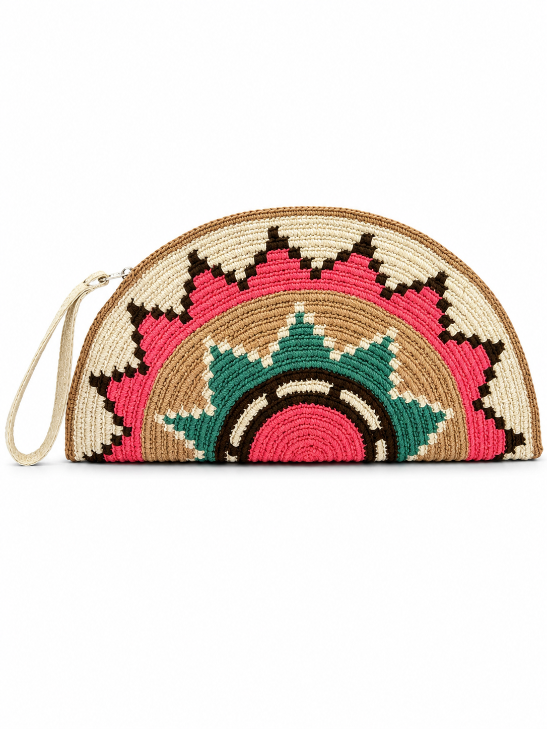 Wayuu Heritage Half-Moon Clutch