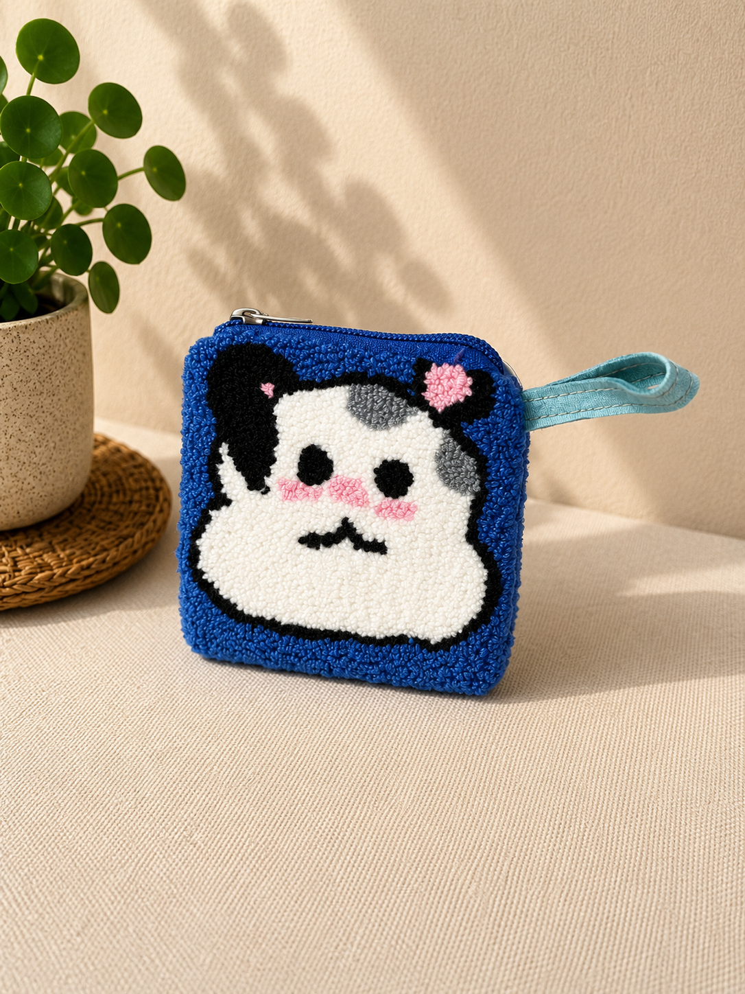 Handmade Zoo Animal Figures SMALL Coin Purse Collection – Elephant, Panda, Penguin, Fox & Hippo Mini Zipper Wallets (Copy)