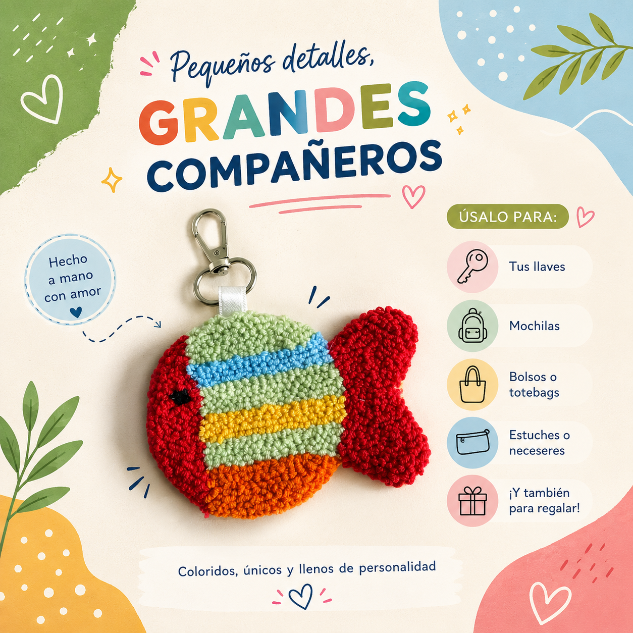 Handmade Crochet Keychain Charm – Artisan Collectible Series