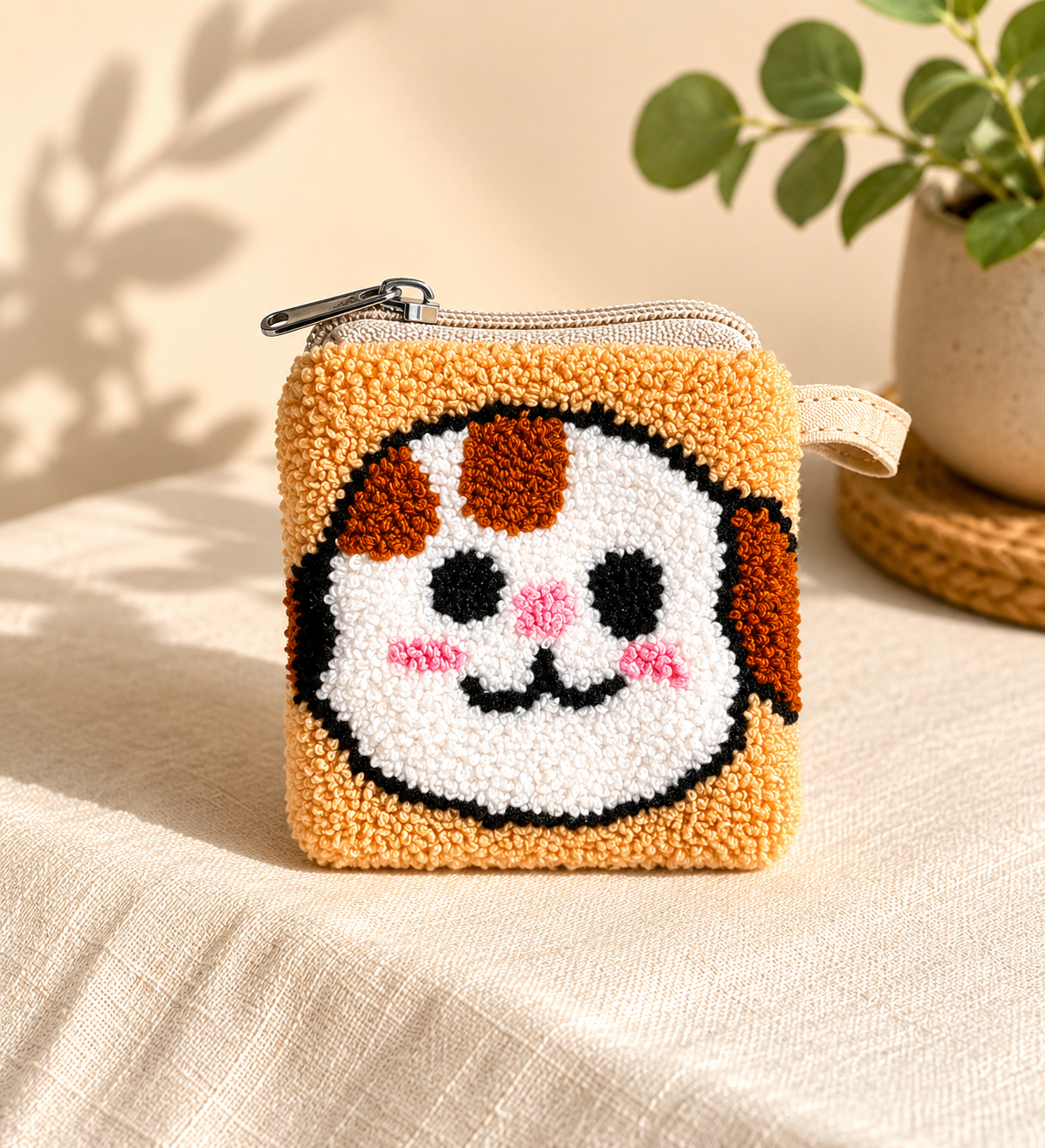 Handmade Zoo Animal Figures SMALL Coin Purse Collection – Elephant, Panda, Penguin, Fox & Hippo Mini Zipper Wallets (Copy)