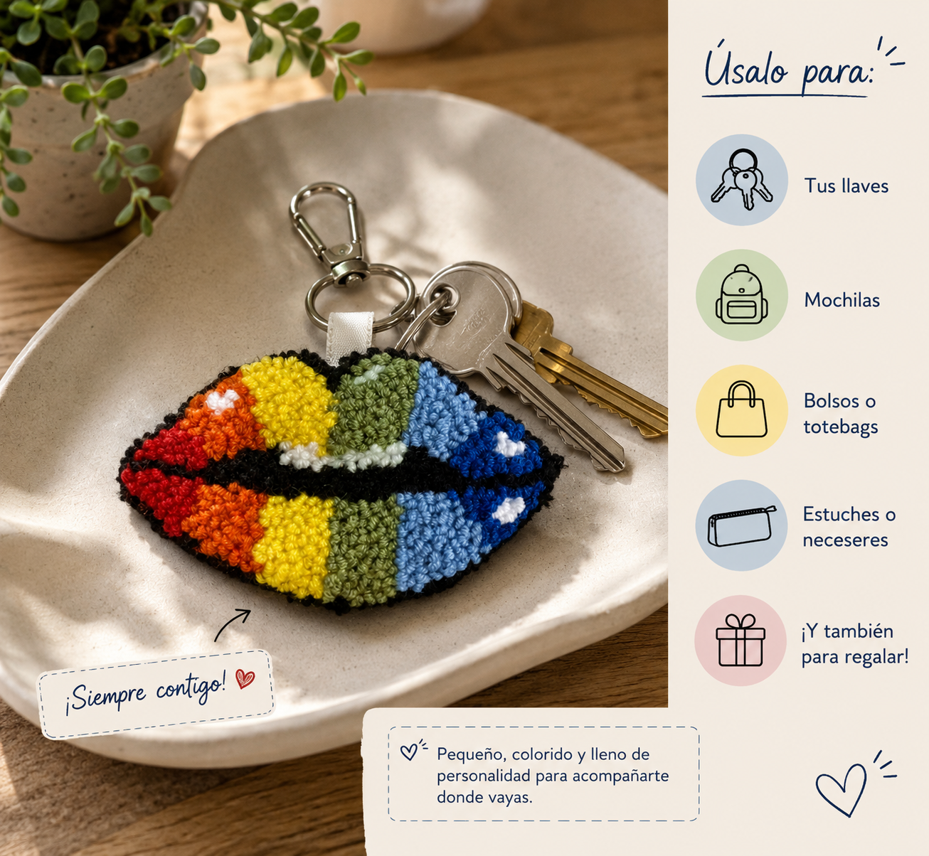 Handmade Crochet Keychain Charm – Artisan Collectible Series