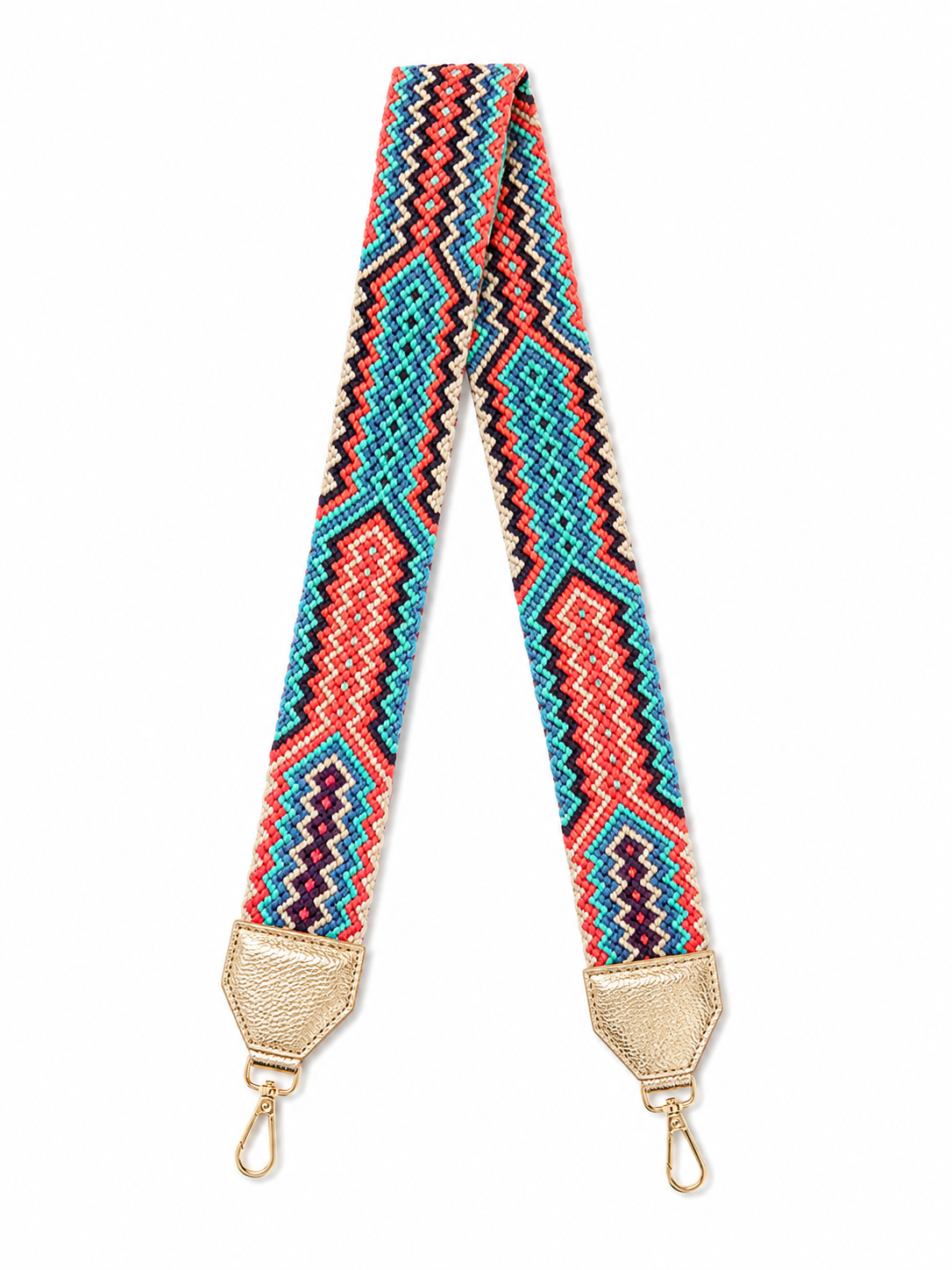 Handmade Wayuu Bag Strap – Crimson Heritage