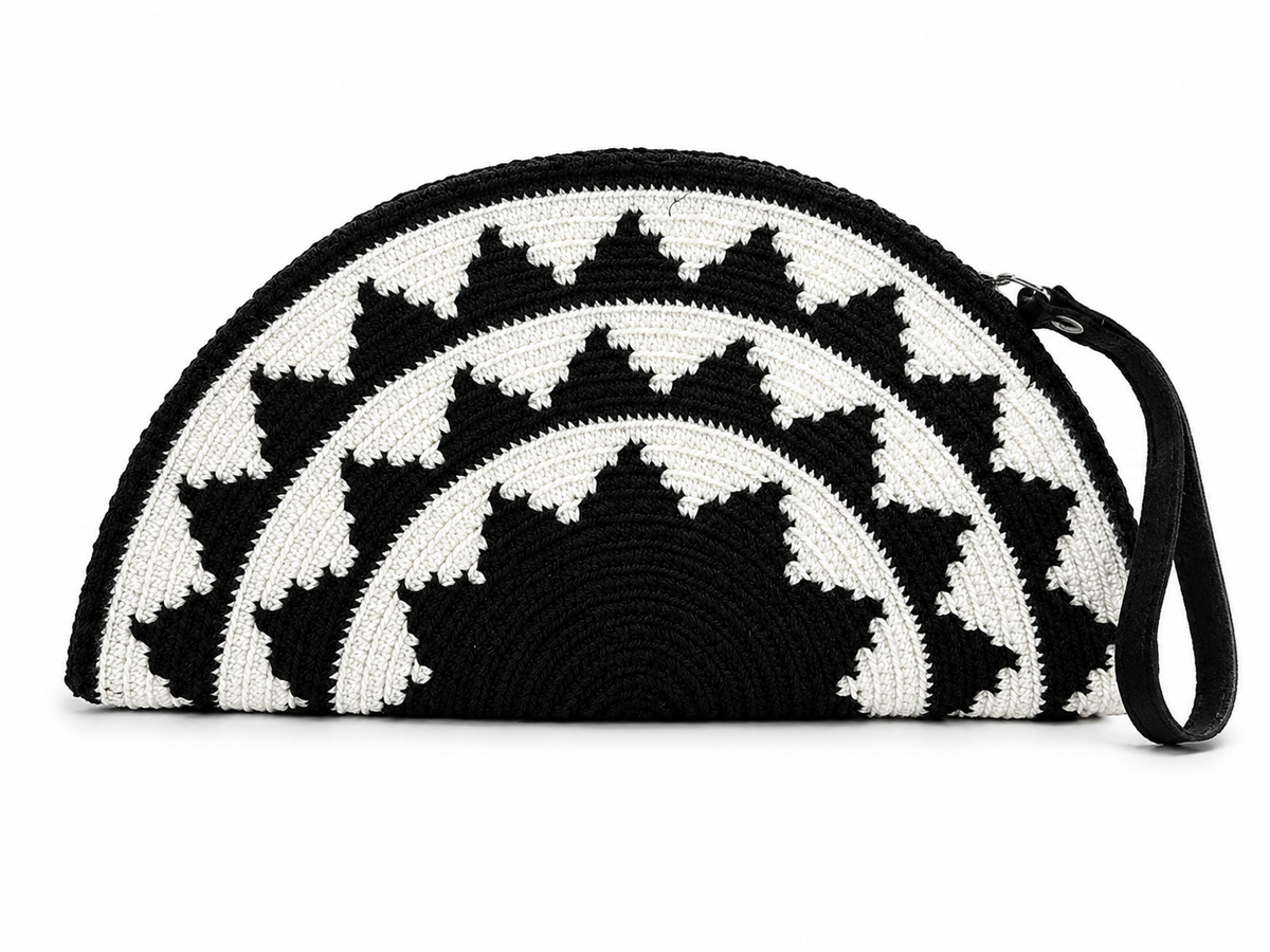 Wayuu Heritage Half-Moon Clutch