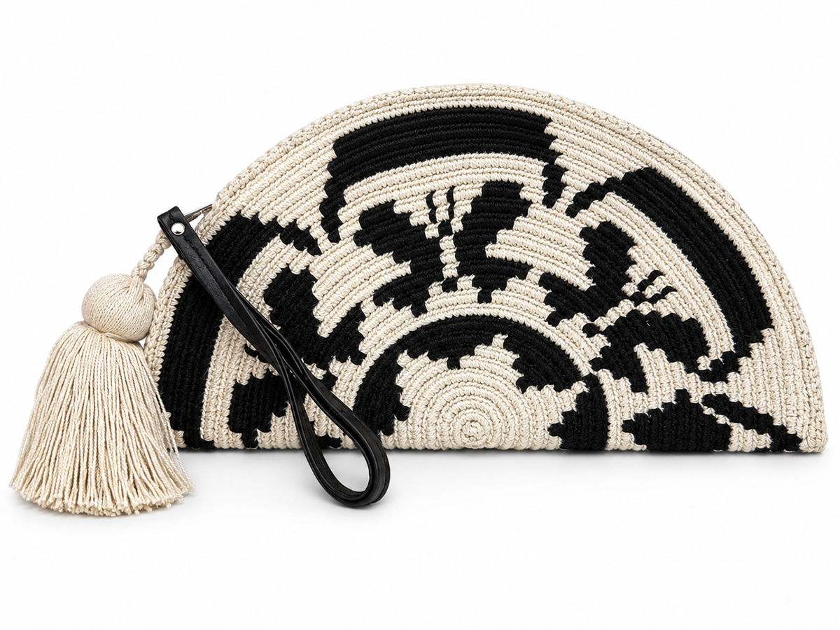 Wayuu Heritage Half-Moon Clutch