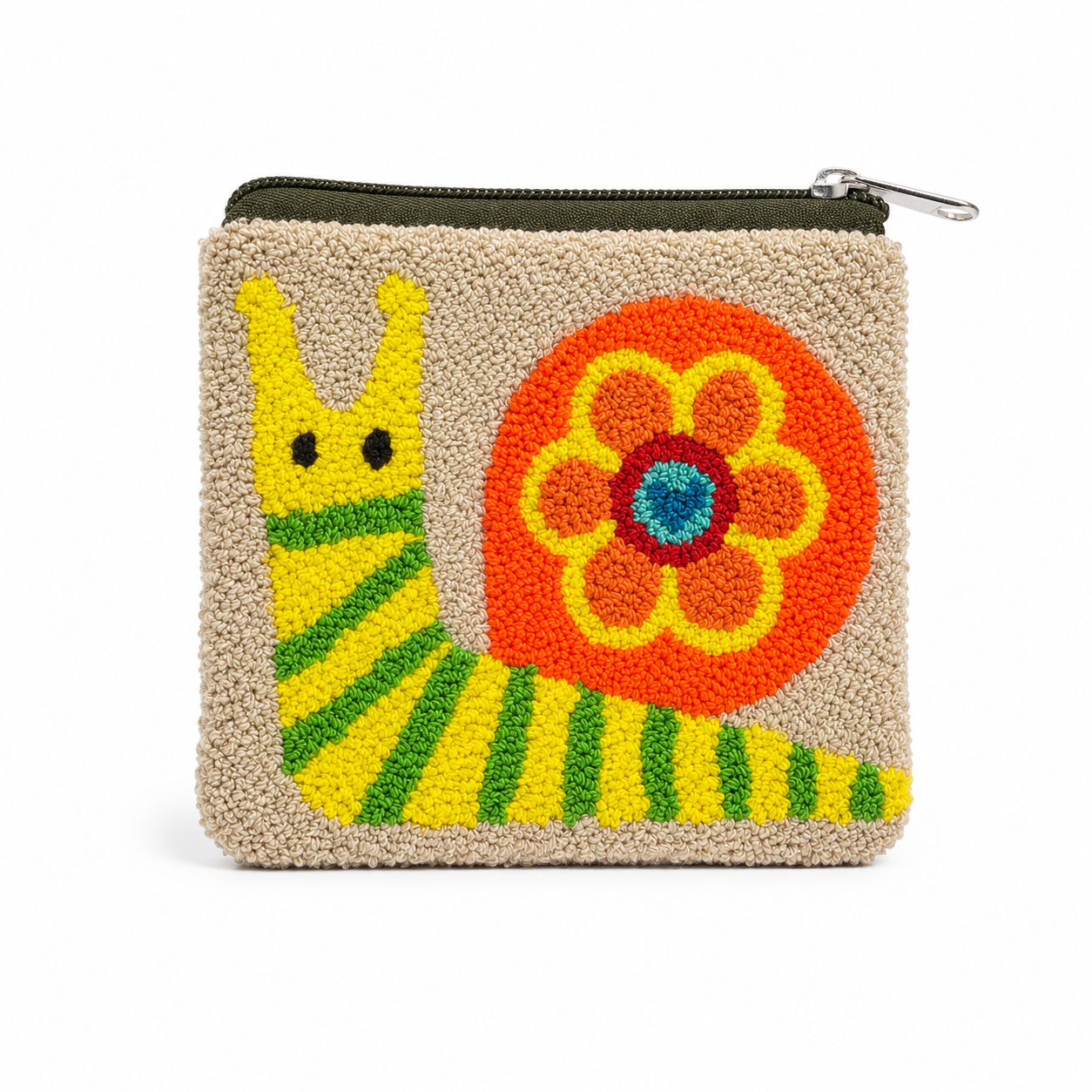 Handmade Wayuu Floral Mini Pouch – Artisan Crochet Zipper Wallet