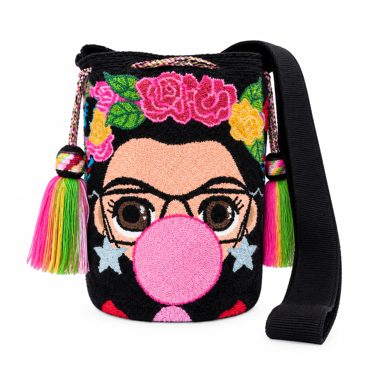 Frida Bubblegum Artisan Bucket Bag