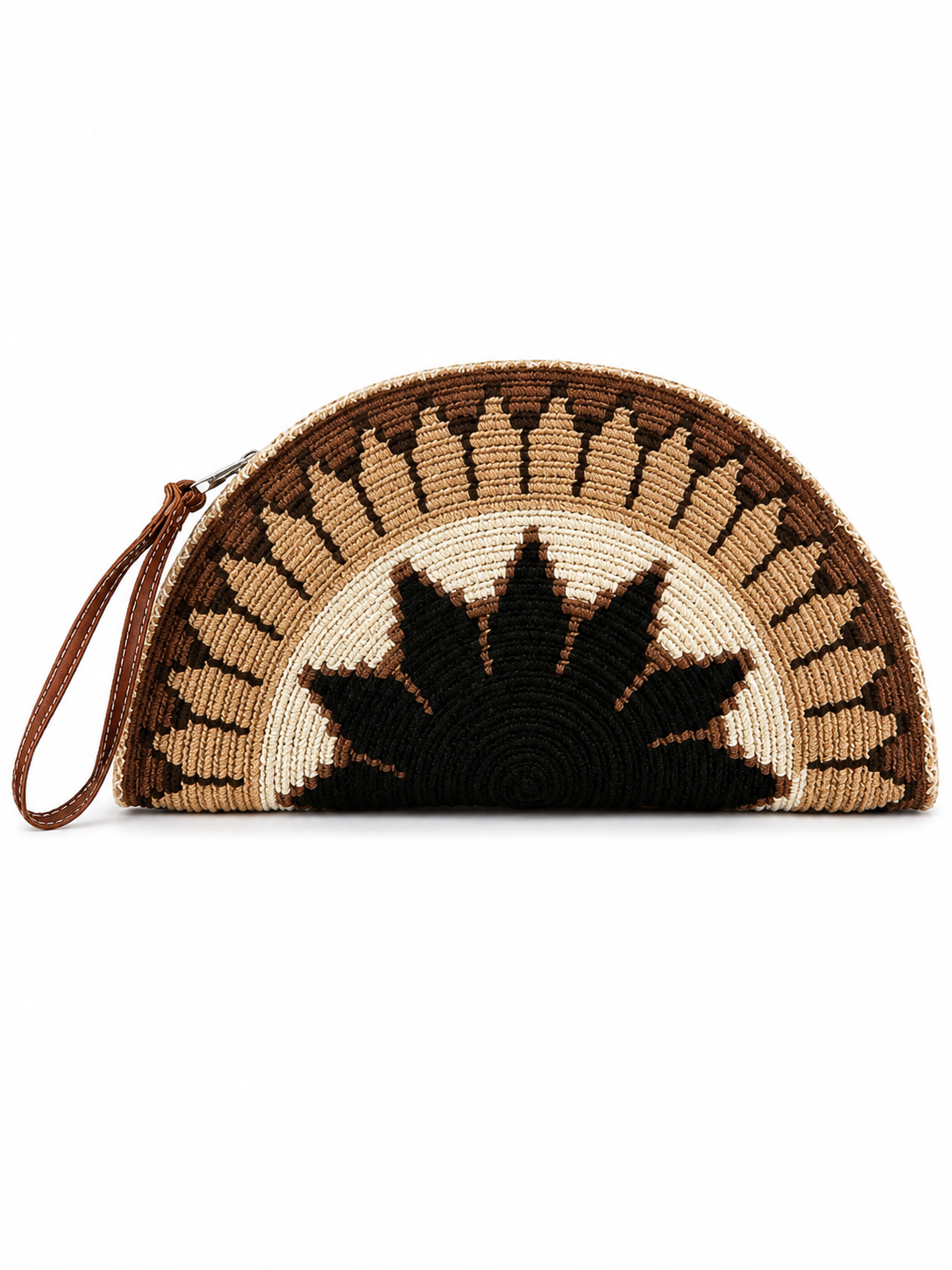 Wayuu Heritage Half-Moon Clutch