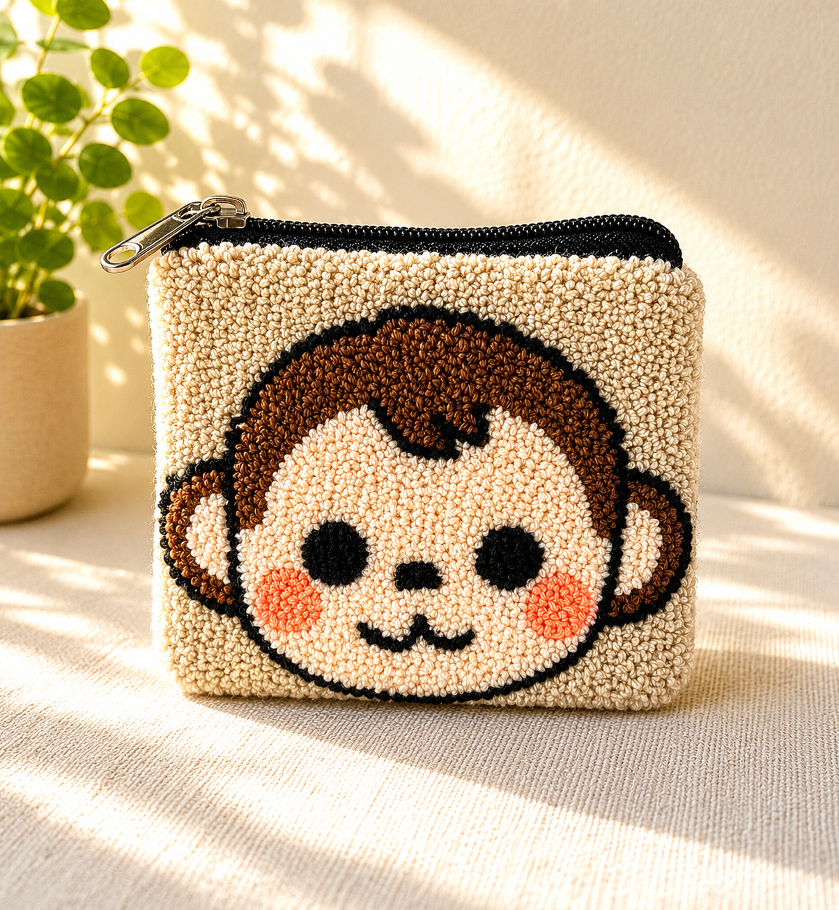 Handmade Zoo Animal Figures Coin Purse Collection – Elephant, Panda, Penguin, Fox & Hippo Mini Zipper Wallets