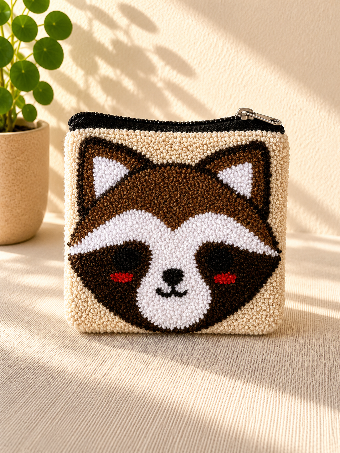 Handmade Zoo Animal Figures Coin Purse Collection – Elephant, Panda, Penguin, Fox & Hippo Mini Zipper Wallets