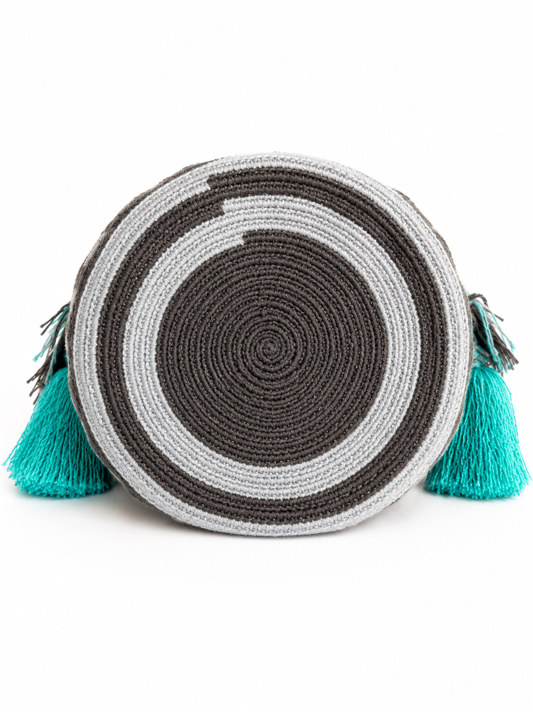Handmade Wayuu Crossbody Bag – Geometric Crochet Bucket Bag, Colombian Artisan Shoulder Purse