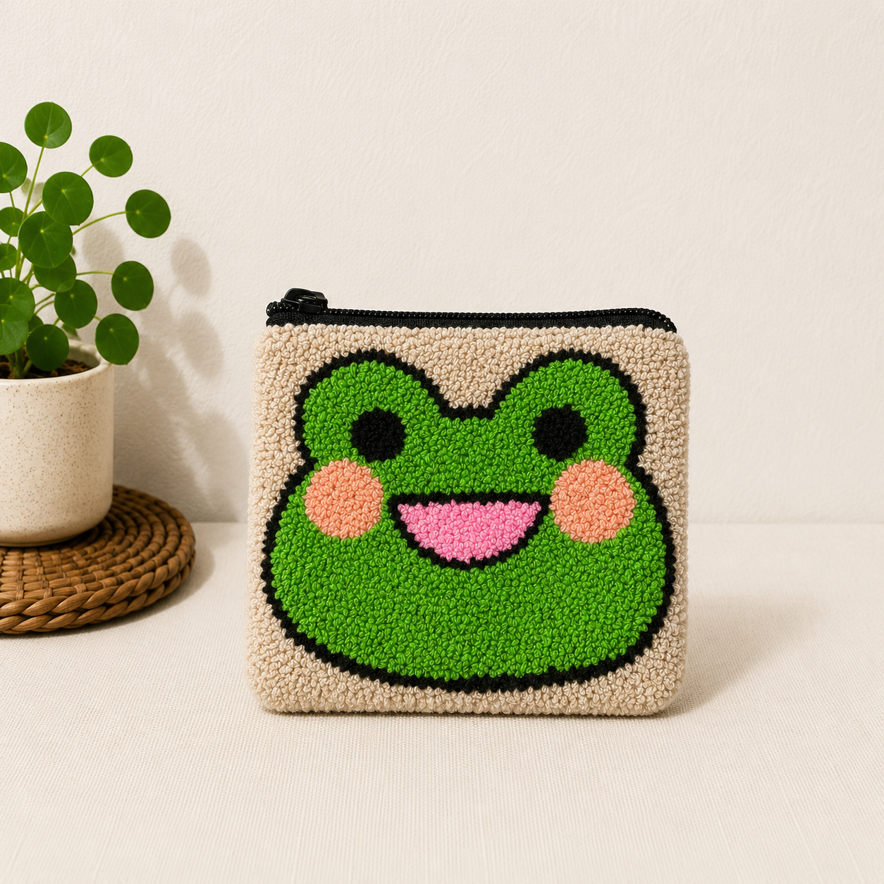 Handmade Zoo Animal Figures Coin Purse Collection – Elephant, Panda, Penguin, Fox & Hippo Mini Zipper Wallets