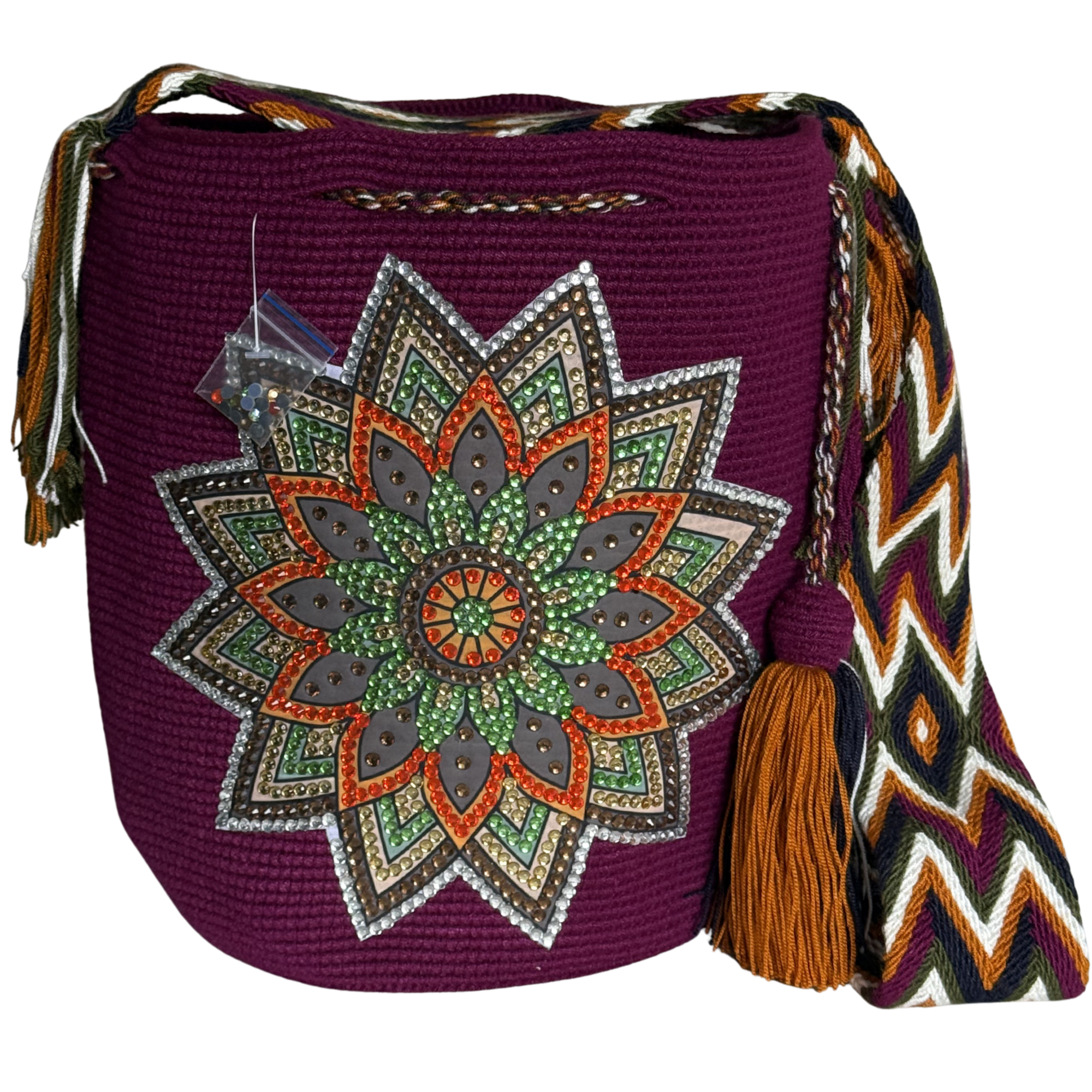 Handmade Wayuu Crossbody Bag – Color Bloom Bucket Bag