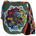 Handmade Wayuu Crossbody Bag – Color Bloom Bucket Bag