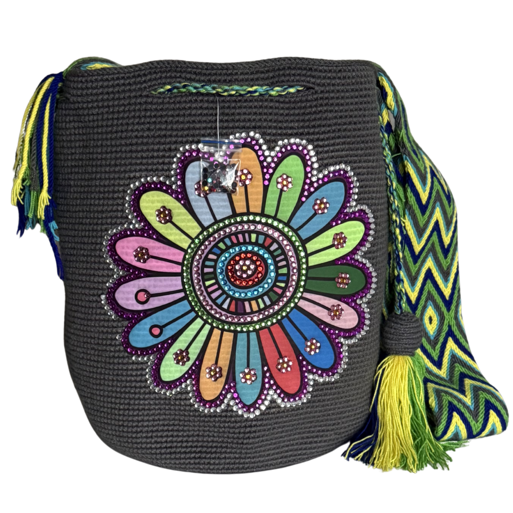 Handmade Wayuu Crossbody Bag – Color Bloom Bucket Bag