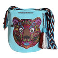 Handmade Wayuu Wildlife Collection Bag – Rhinestone Edition