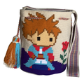 Handmade Little Prince Wayuu Bag – Artisan Crochet Crossbody Inspired by Le Petit Prince
