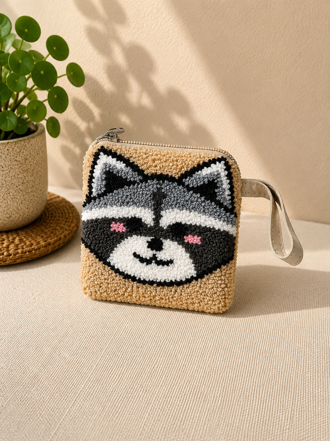 Handmade Zoo Animal Figures SMALL Coin Purse Collection – Elephant, Panda, Penguin, Fox & Hippo Mini Zipper Wallets (Copy)
