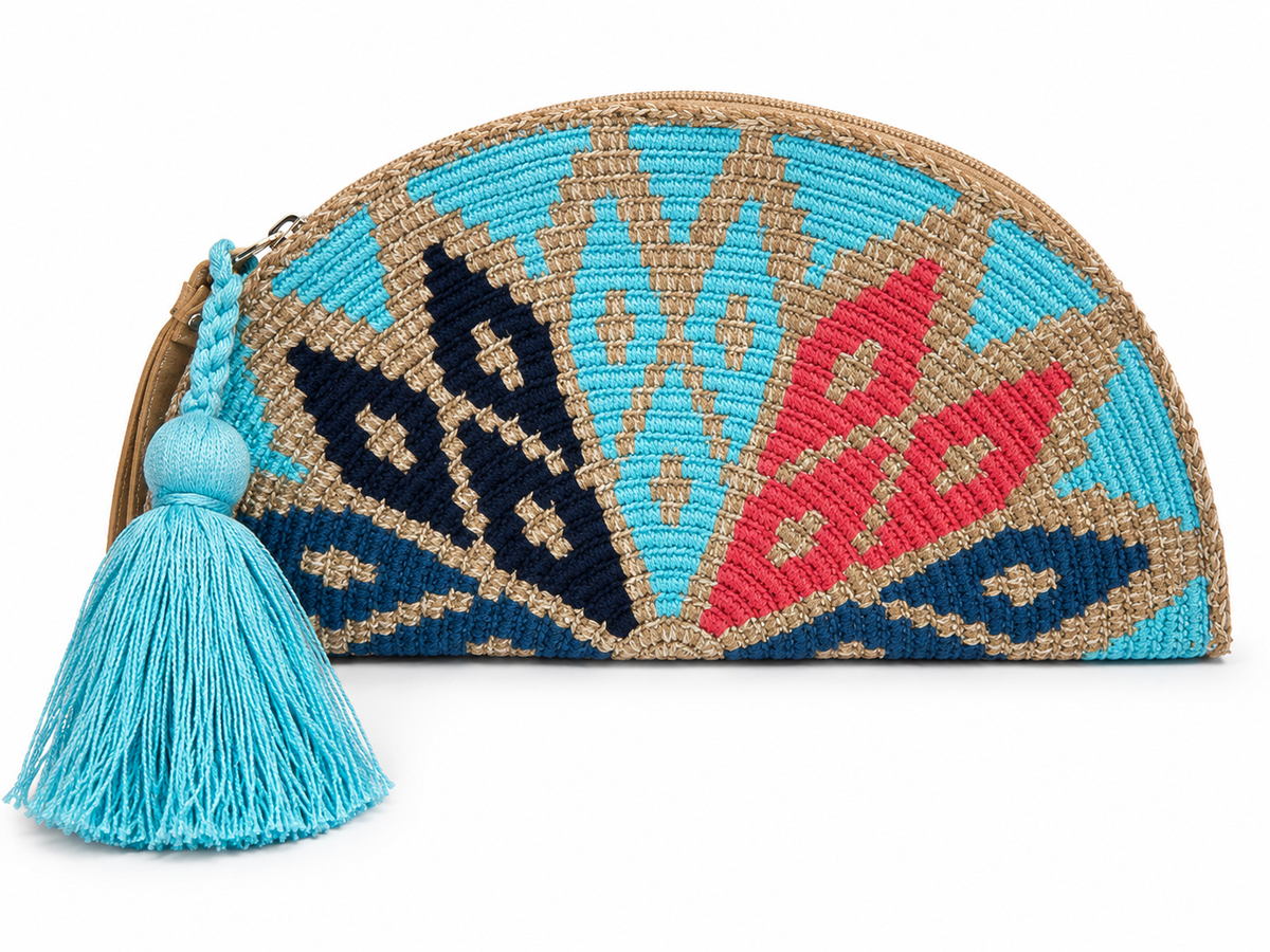 Wayuu Heritage Half-Moon Clutch