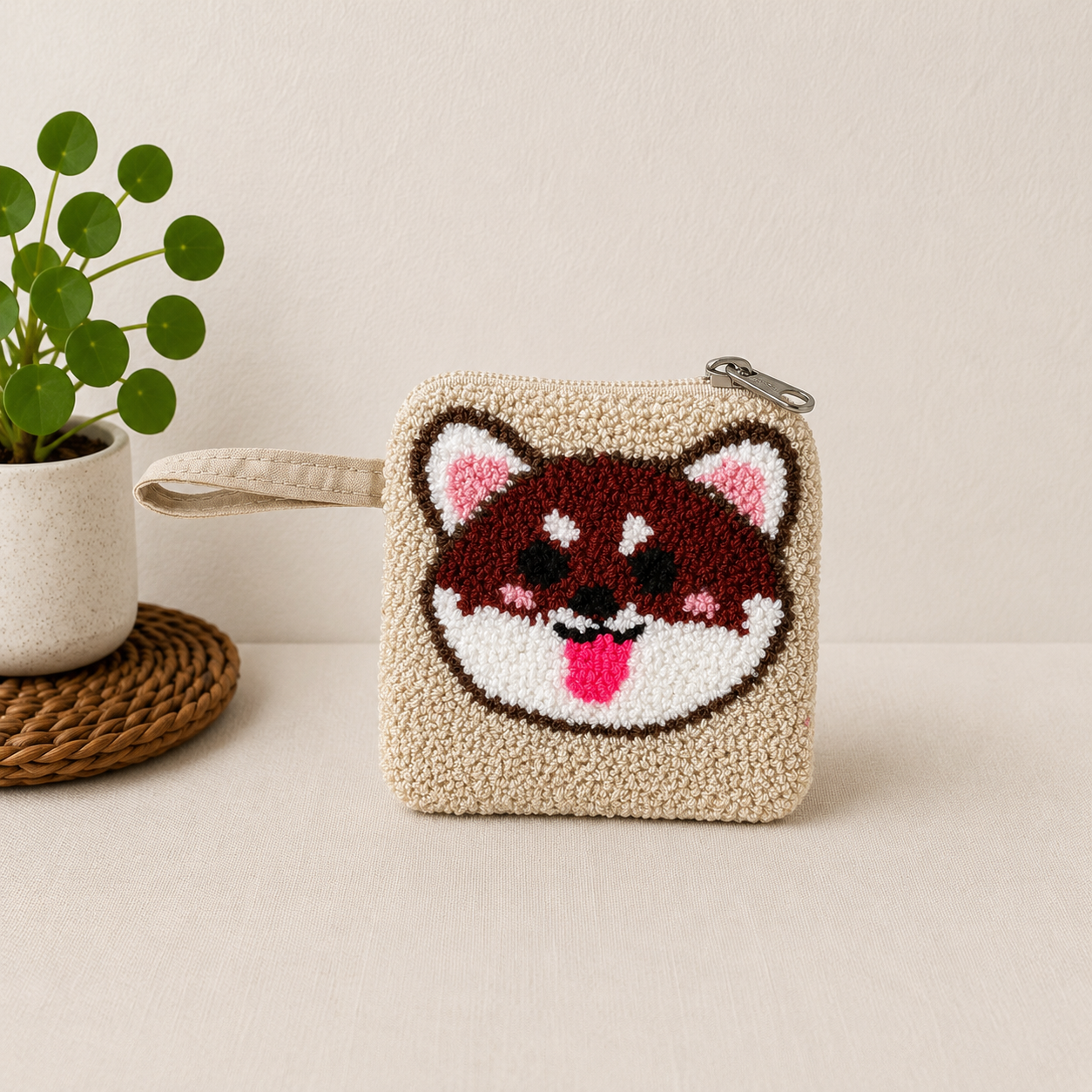 Handmade Zoo Animal Figures SMALL Coin Purse Collection – Elephant, Panda, Penguin, Fox & Hippo Mini Zipper Wallets (Copy)