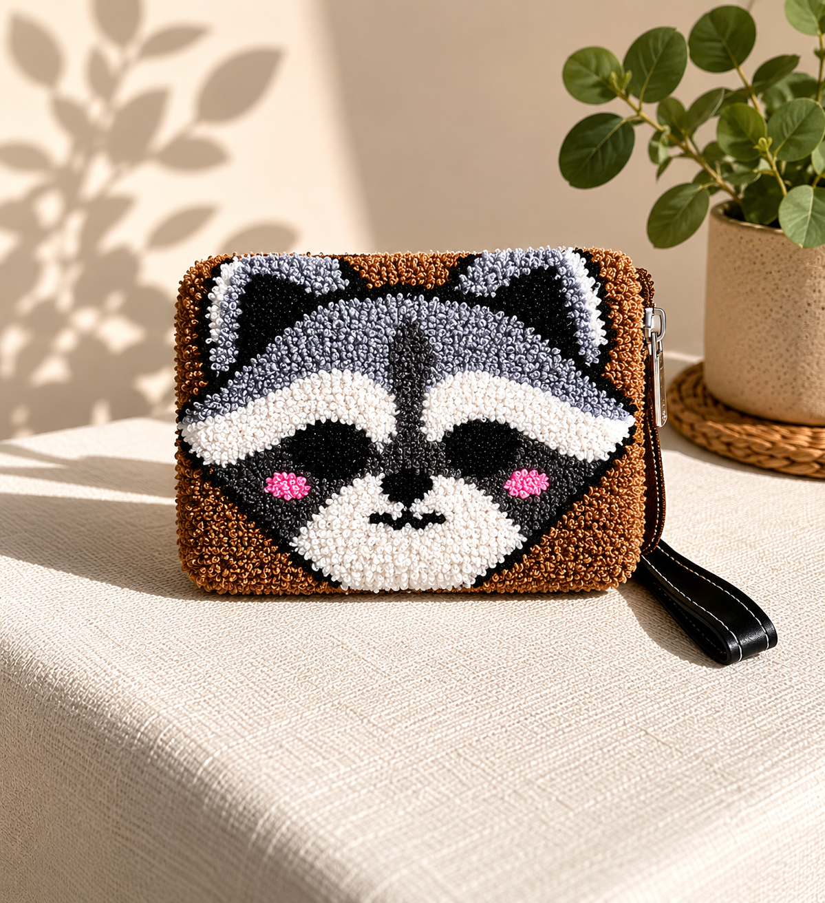 Handmade Zoo Animal Figures SMALL Coin Purse Collection – Elephant, Panda, Penguin, Fox & Hippo Mini Zipper Wallets (Copy)