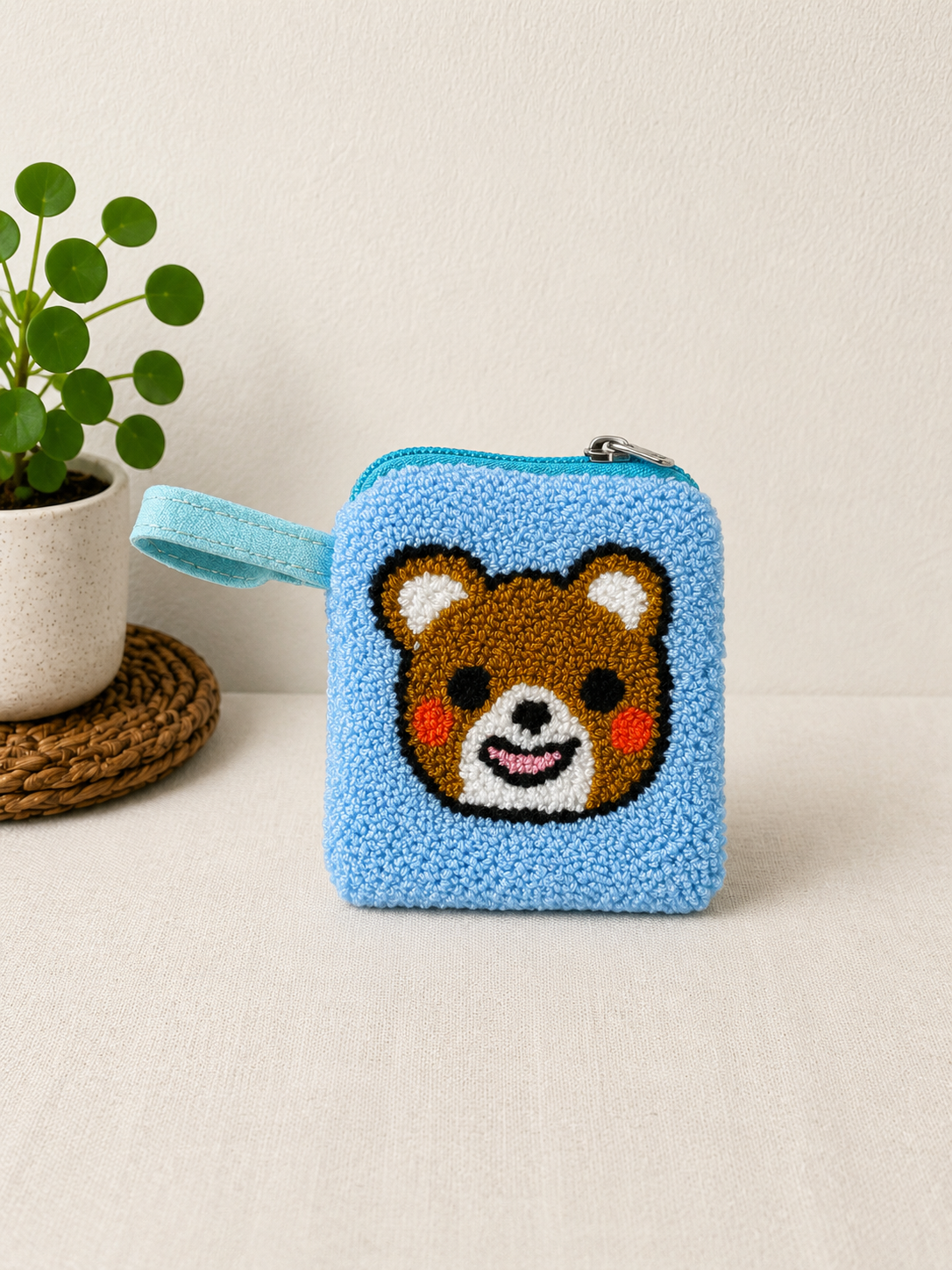 Handmade Zoo Animal Figures SMALL Coin Purse Collection – Elephant, Panda, Penguin, Fox & Hippo Mini Zipper Wallets (Copy)