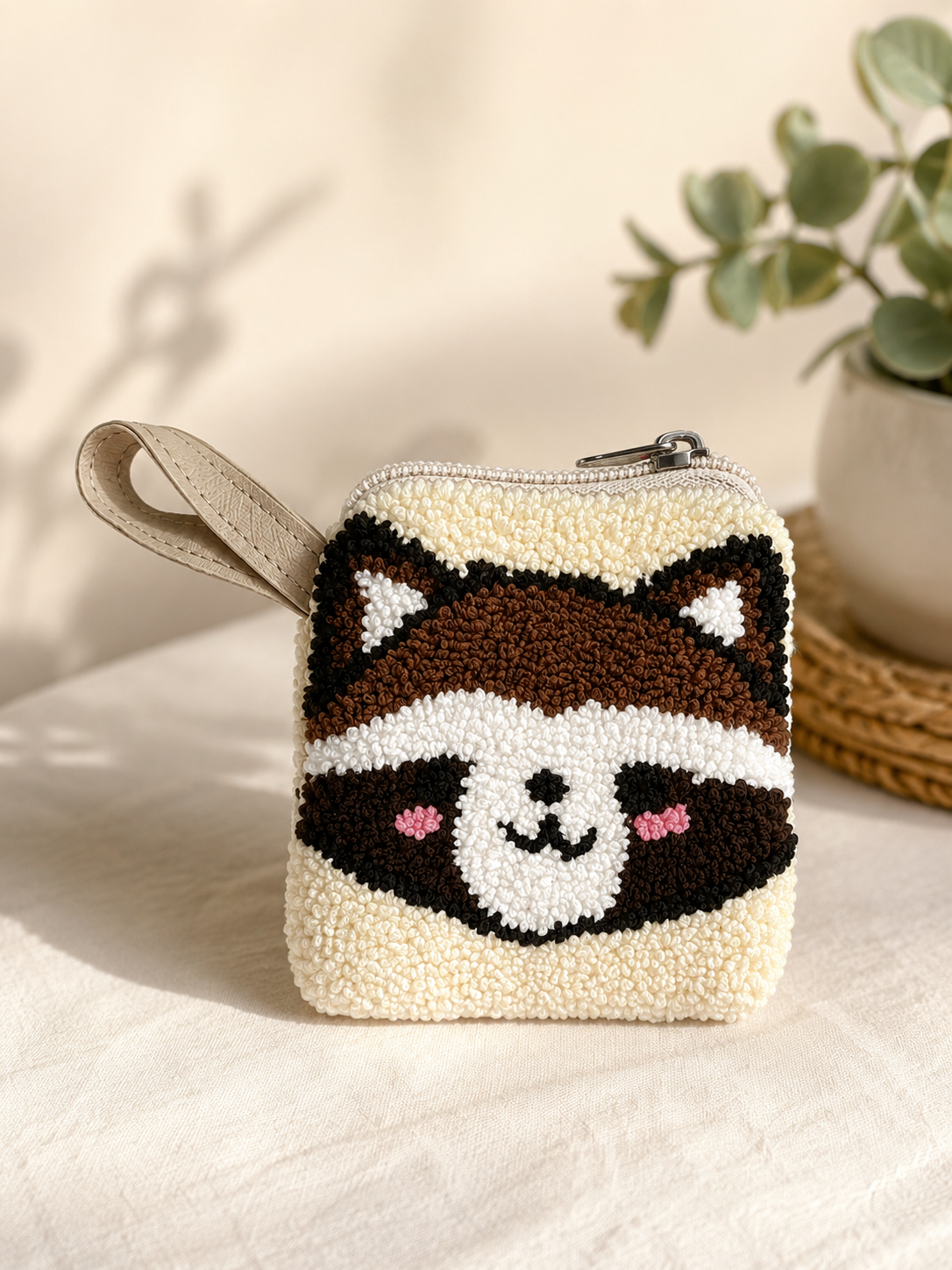 Handmade Zoo Animal Figures SMALL Coin Purse Collection – Elephant, Panda, Penguin, Fox & Hippo Mini Zipper Wallets (Copy)