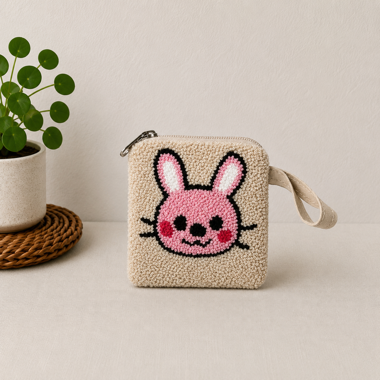 Handmade Zoo Animal Figures SMALL Coin Purse Collection – Elephant, Panda, Penguin, Fox & Hippo Mini Zipper Wallets (Copy)