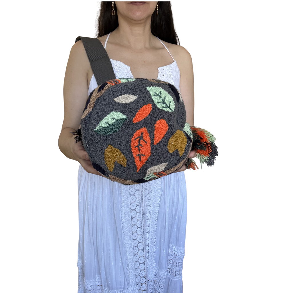 Handmade Owl Wayuu Bag – Woodland Forest Artisan Crochet Crossbody Mochila
