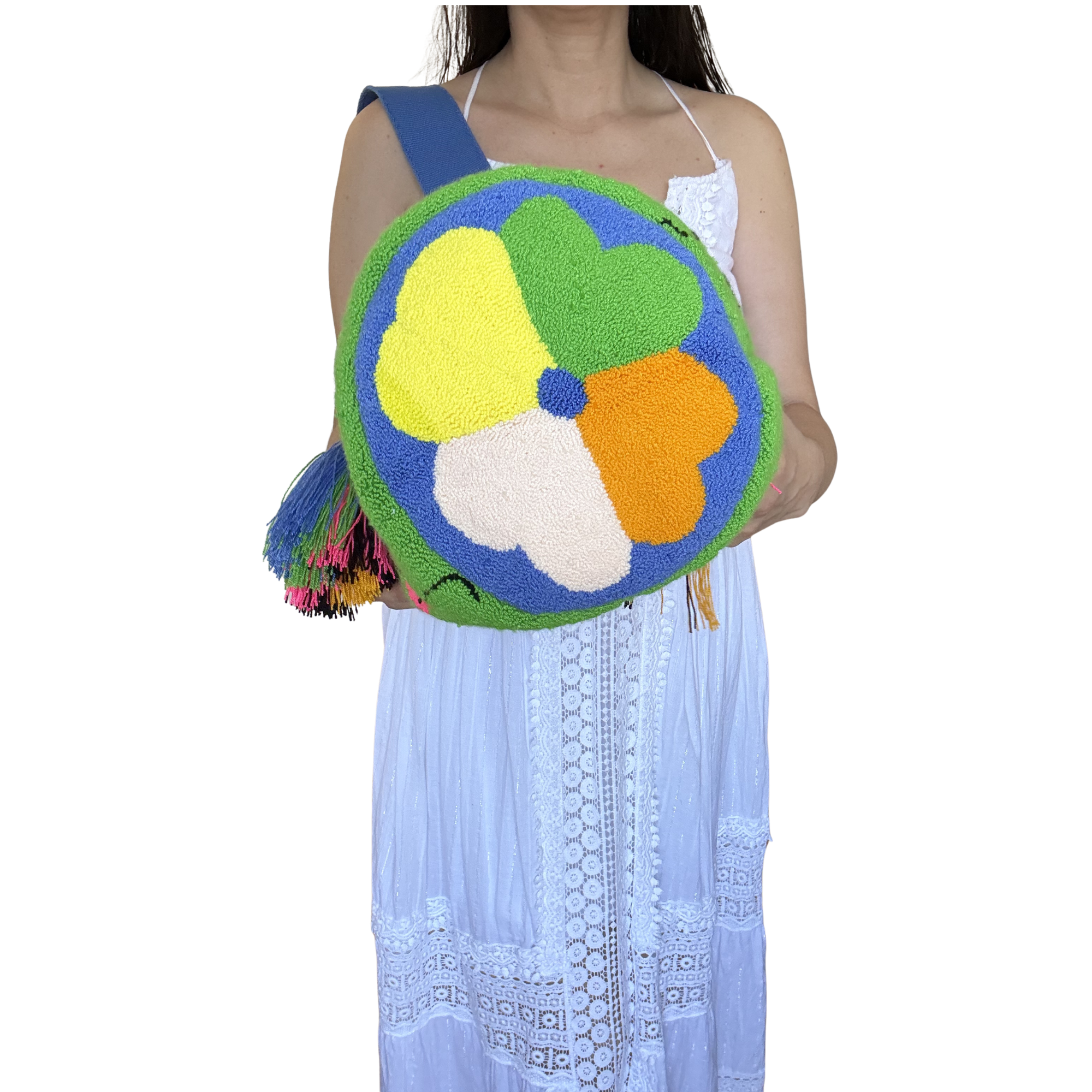 Handmade Little Prince Wayuu Bucket Bag – Artistic Crochet Crossbody Purse Inspired by Le Petit Prince