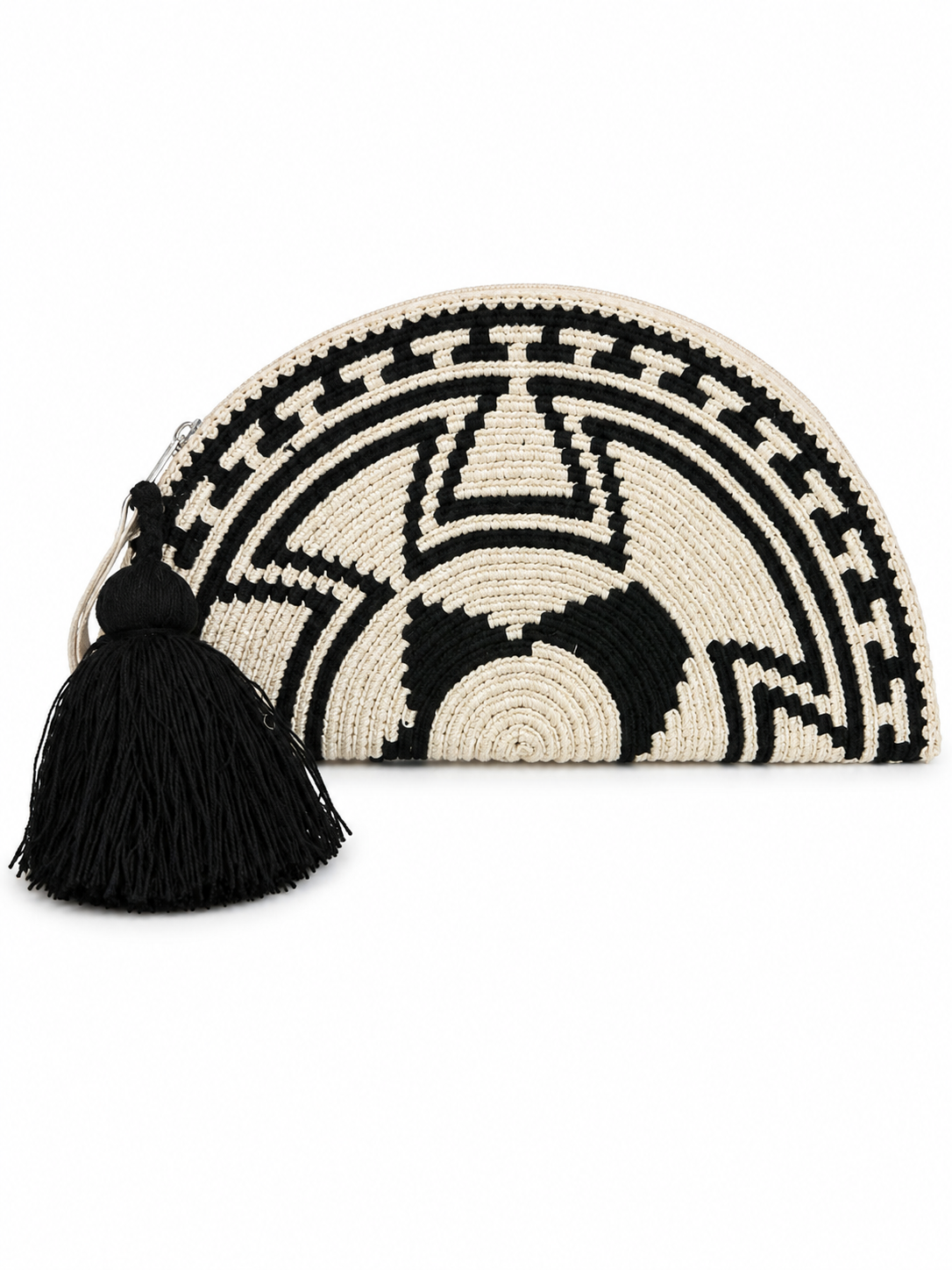 Wayuu Heritage Half-Moon Clutch