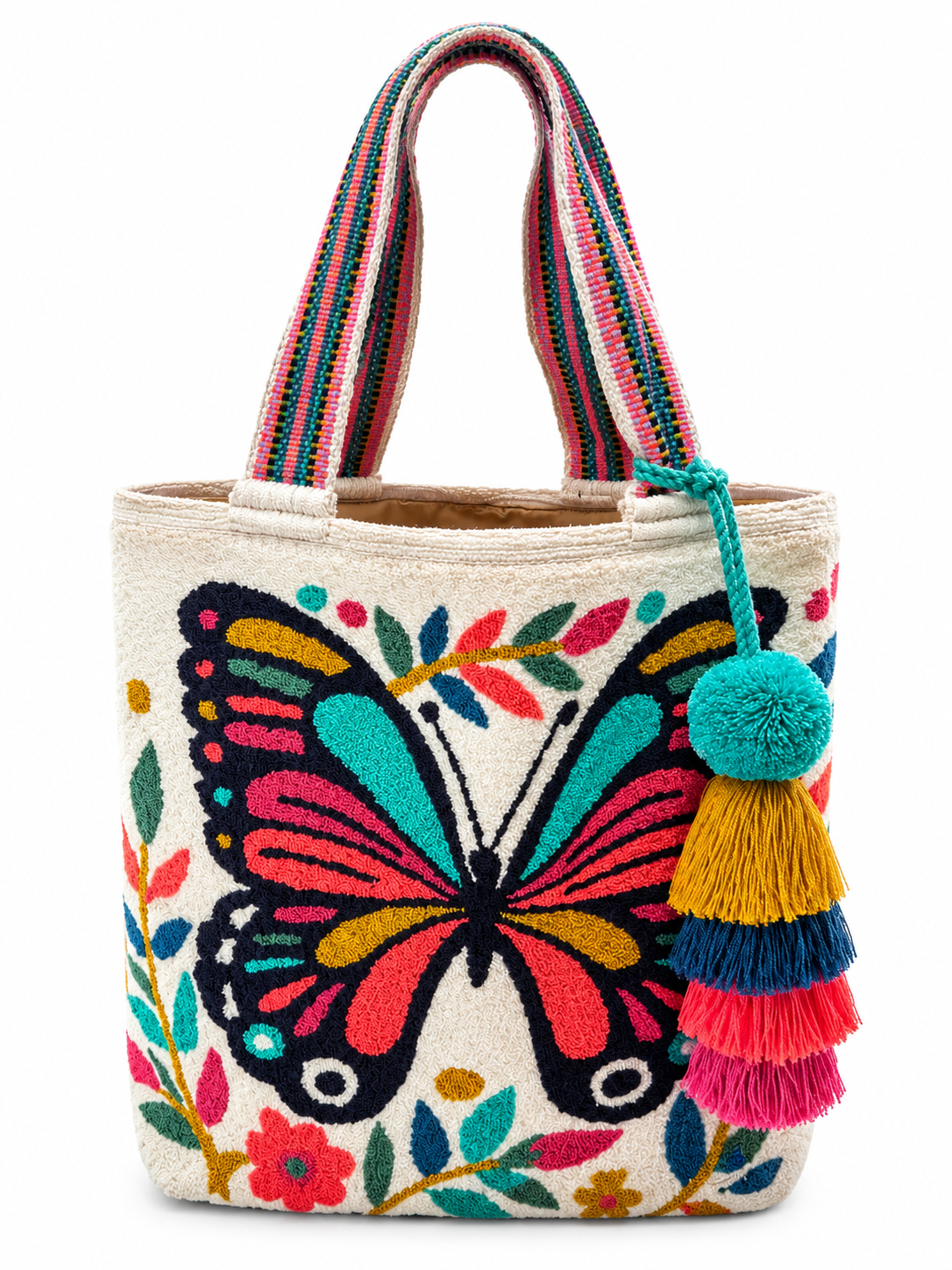 Butterfly Garden Upholstered Mochilón Tote Bag