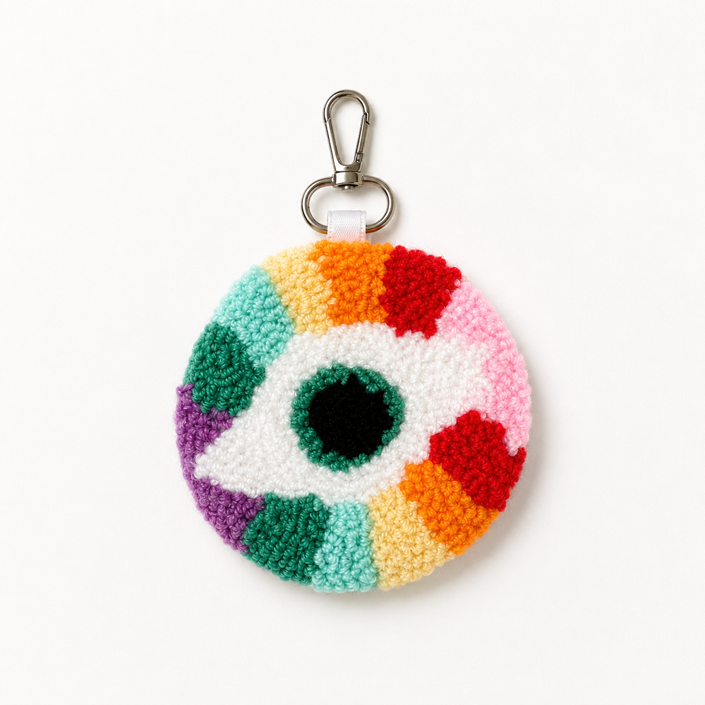 Handmade Crochet Keychain Charm – Artisan Collectible Series