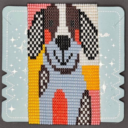 Handmade Beaded Dog Bracelet | Artisan Woven Czech Seed Bead Bracelet