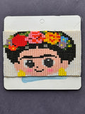 Handmade Frida Kahlo Bracelet | Artisan Woven Czech Seed Bead Bracelet