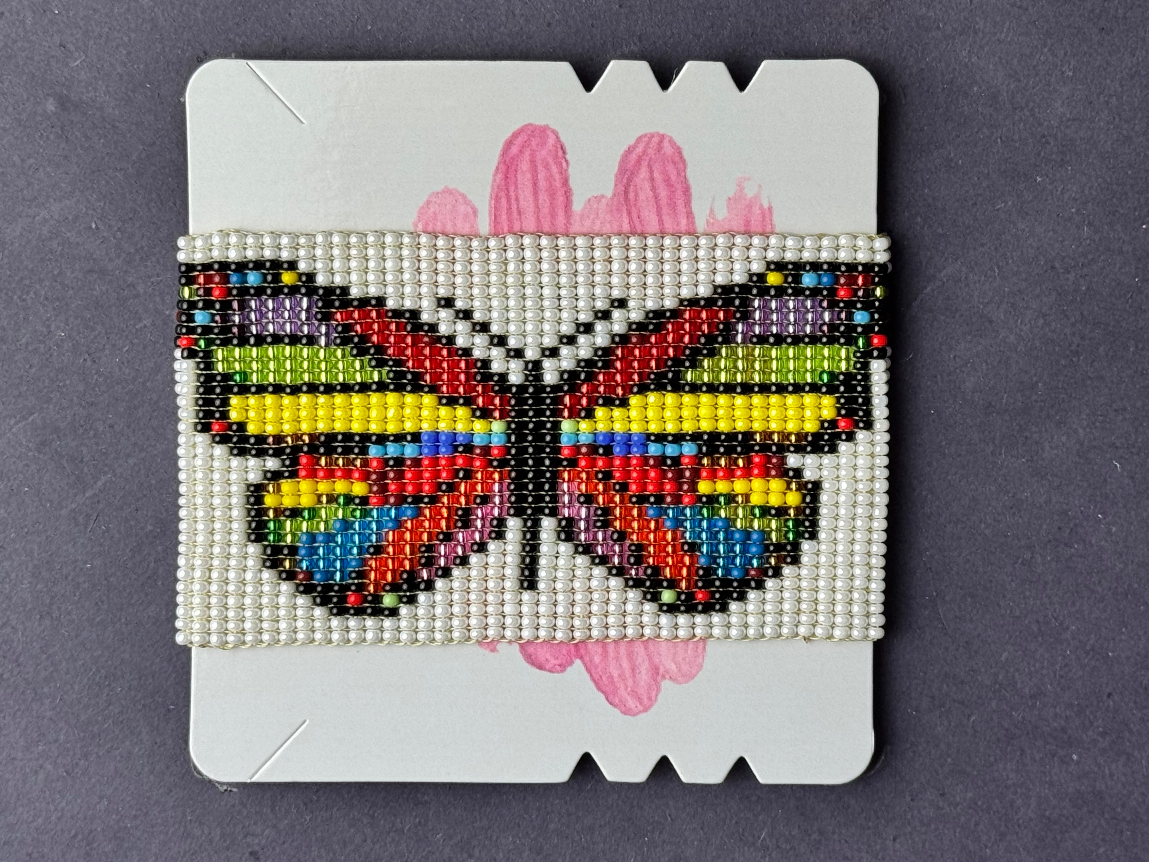 Handmade Butterfly Bracelet | Czech Seed Bead Artisan Bracelet